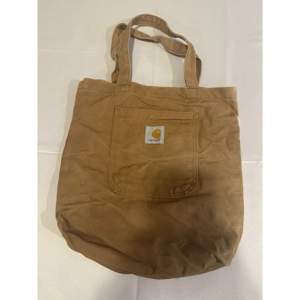 Carhartt Vertical Open Tote/Shopper Tan Canvas Bag